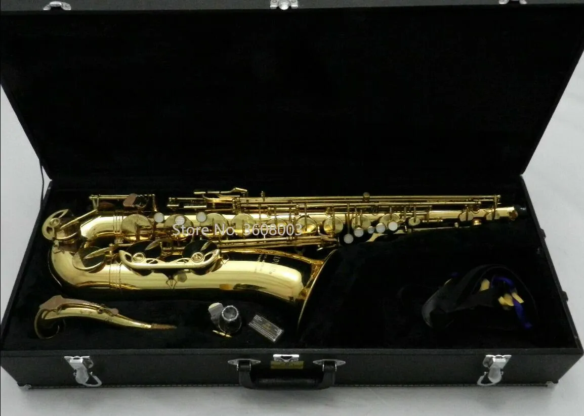 Júpiter JTS-787 Saxofón tenor Sax Gold Lacquer B flat Sax Tenor Case + Boquilla Instrumentos