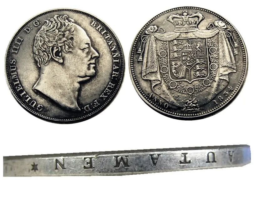 Büyük Britanya William IV Proof Taç 1834 Kopya Para ev dekorasyon aksesuarları