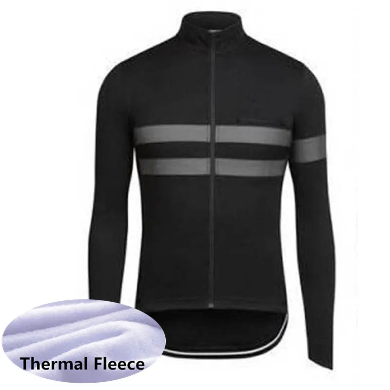 RAPHA Team Mens Winter thermal Fleece Cycling Jersey Long Sleeve Racing Shirts MTB Bicycle Tops Bike Uniform Outdoor Sportswear S21050743