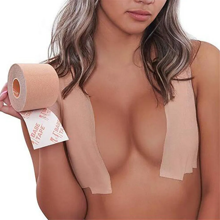 Boob Tape Breast Lift Tape Women Adhesive Invisible Bra Nipple Pasties  Covers Breast Push Up Bralette Strapless Pad Sticky