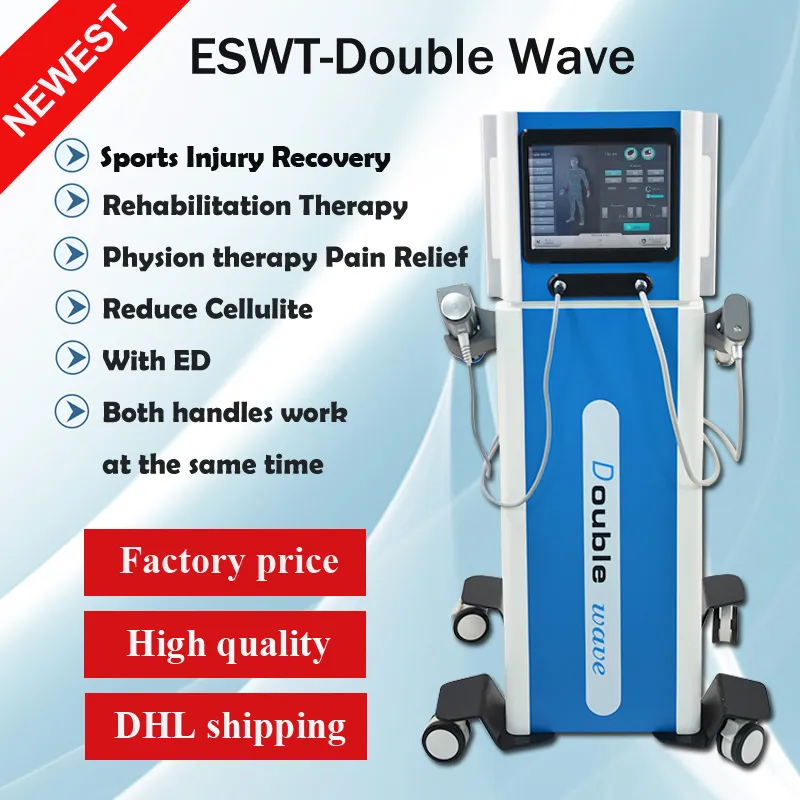 Nouveau dispositif de thérapie par ondes de choc pneumatiques physiques pour le soulagement de la douleur corporelle/thérapie par ondes de choc électromagnétiques ED à faible intensité