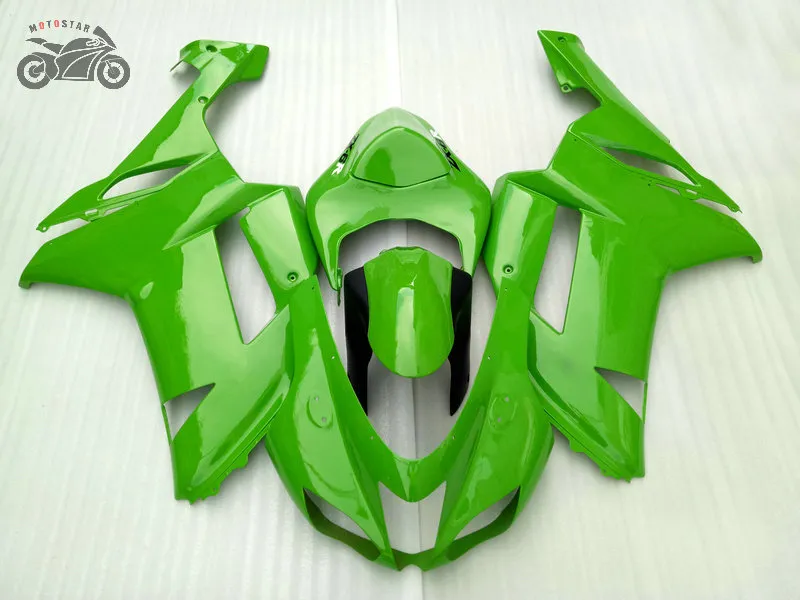 Personalizza carenature in plastica abs per kawasaki zx6r 2007 2008 ninja zx6r 07 08 636 zx 6r zx636 carenatura da corsa su strada kit parti del motociclo