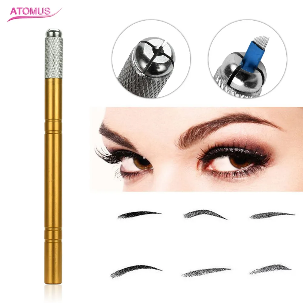 1pc Microblading Manual Pen Eye Brow Tattoo Eyebrow Permanent Makeup Accessories Microblade Reusable Tool Tattoo Supply