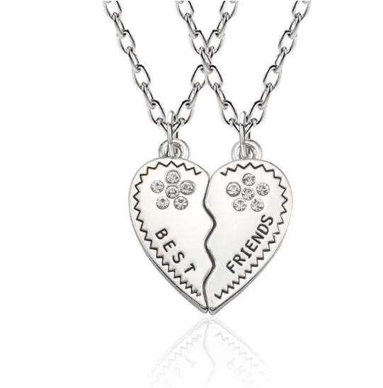 Gold,Rose Gold And Silver Sterling Silver Broken Heart Iced Out Pendant  With Chain Unisex Jewellery at Rs 999/piece in Jaipur