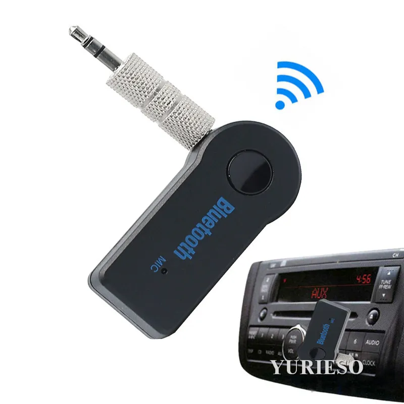 Беспроводной 3,5 мм автомобильный Bluetooth приемник для мобильного аудио музыкальный приемник адаптер авто потоковое A2DP комплект для динамиков наушников розничная коробка