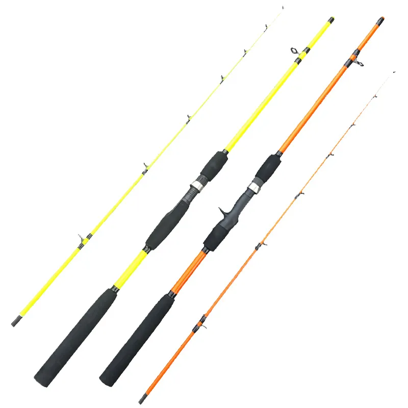 ice tream canna da pesca telescopica ultraleggera da spinning portatile 2 segmenti esca casting canna da viaggio 1,6 m calamari bassi