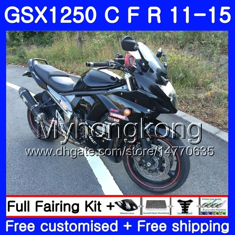 Body stock black For SUZUKI Bandit GSX1250F GSX1250FA GSX1250 C 11 12 13 14 15 310HM.31 GSXF1250 GSX1250C 2011 2012 2013 2014 2015 Fairing