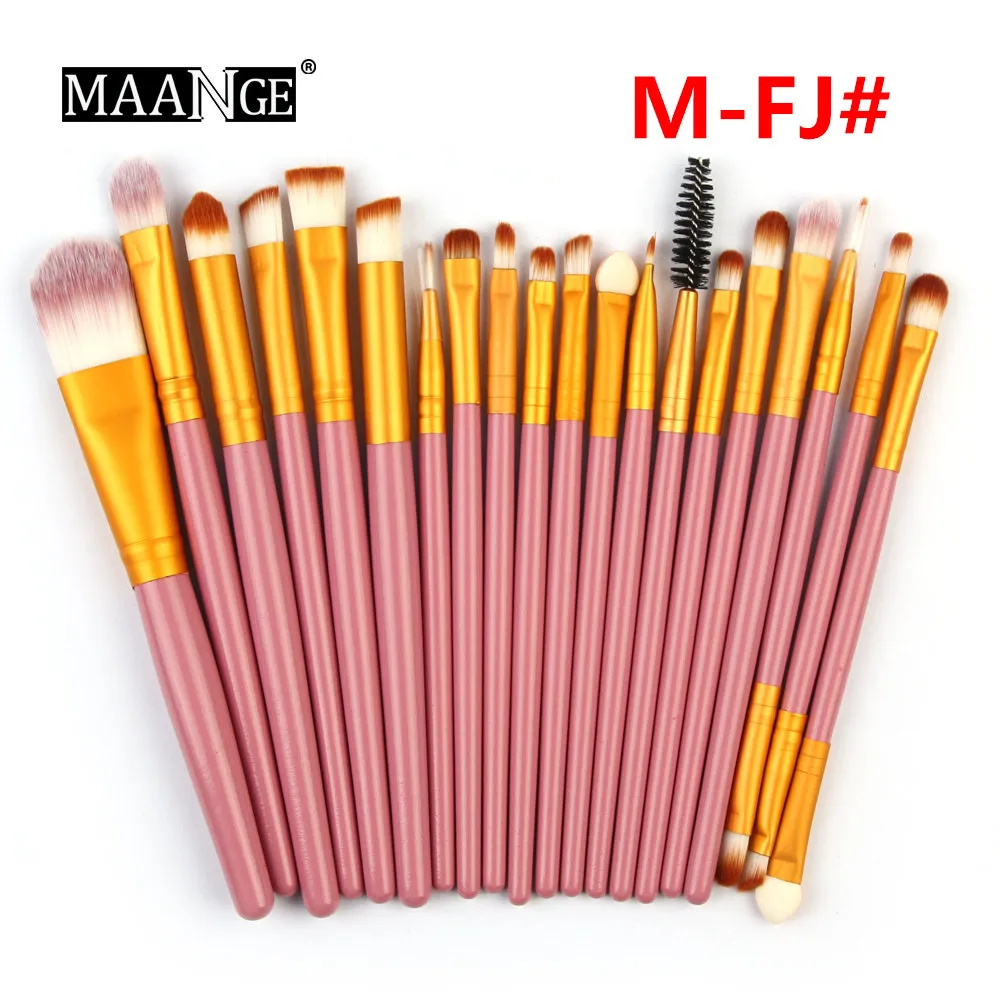 (free shipping)Make Up Brushes set 20 pcs MAANGE Powder Foundation Concealer Blush Eyeshadow Lip Brush Makeup Brushes Kit Beauty Tools