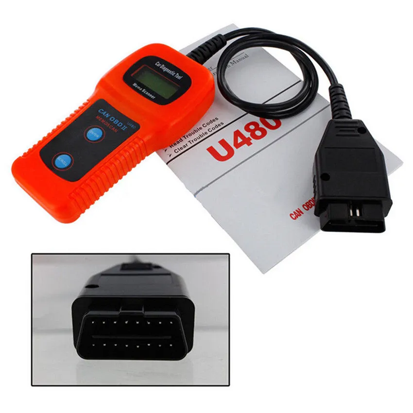 Car Care U480 OBD2 OBDII OBD II MÉMO Scan MEMOSCAN LCD Voiture AUTO Camion  Scanner De Diagnostic Lecteur De Code De Défaut Outil De Balayage Du 11,3 €