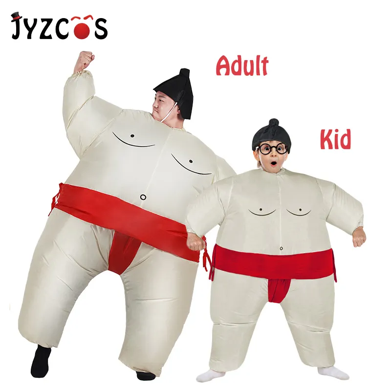 Déguisement humoristique sumo gonflable adulte