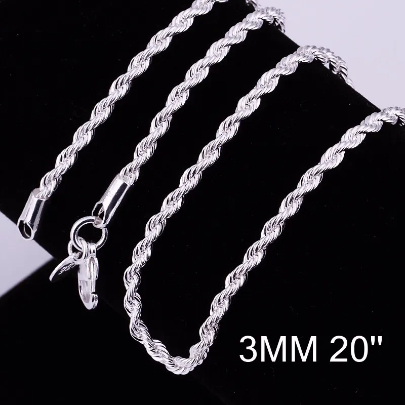 Twisted silver necklace hotsell