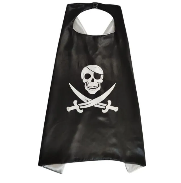 barn piratkape kappa hjälte teman presenterar halloween pojkar pirat cosplay kappor klä upp barn ridderparty pirtates capes kostym