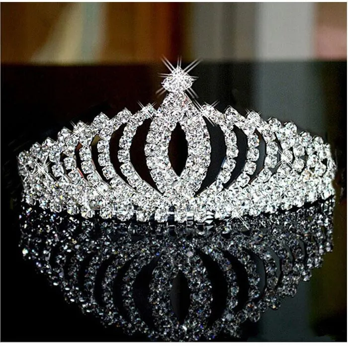 Tiaras y coronas de cristal Accesorios para el cabello de la Tiara Corona nupcial Tiaras