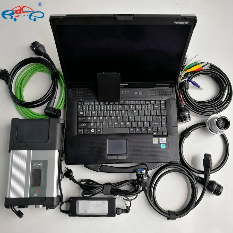 Auto Repair Tool MB Star C5 SD 5 Anslut kompakt diagnos med CF-52 Laptop Super SSD SO // ft-ware v12.2023