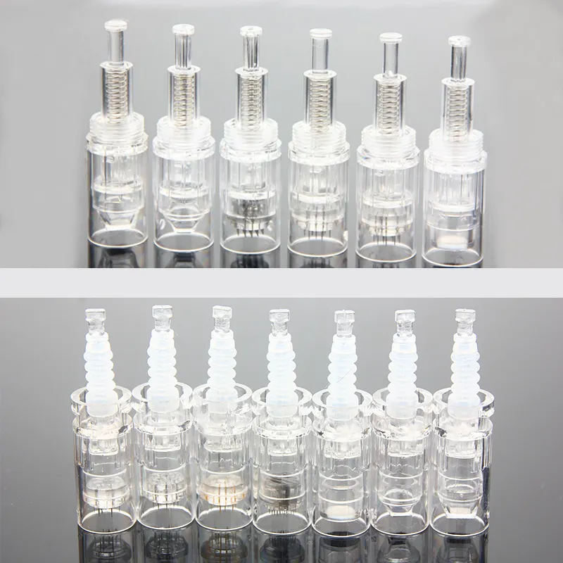 Microneedling 9/12/36/42/Round nano pins Needle Cartridge for MYM Derma pen Bayonet Screw Port Cartridge Micro Needle DR. Pen For Dermapen