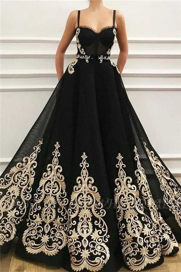 Black and gold wedding on sale dress