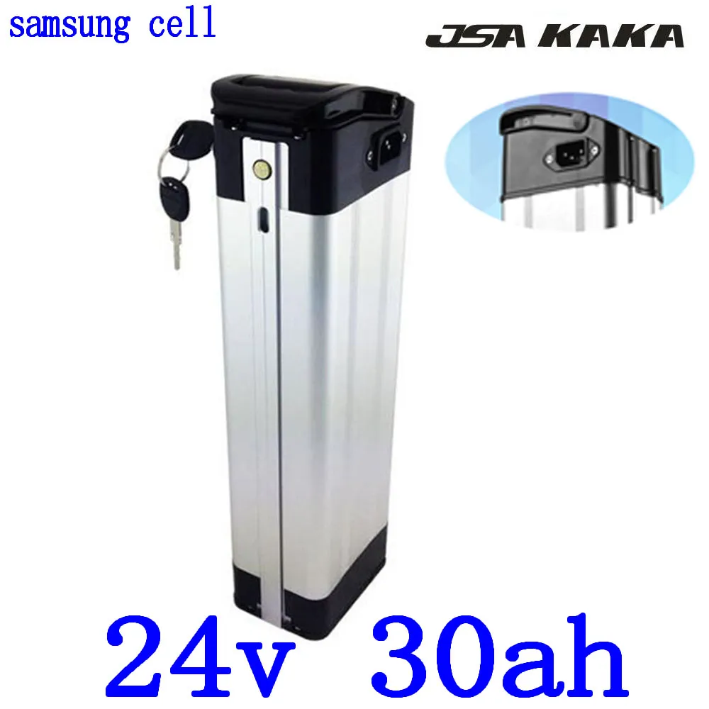 3A 충전기 24V을 30ah 500W 전기 자전거 배터리 24V을 30ah 리튬 이온 배터리를 사용 삼성 휴대 24V 리튬 ebike 배터리