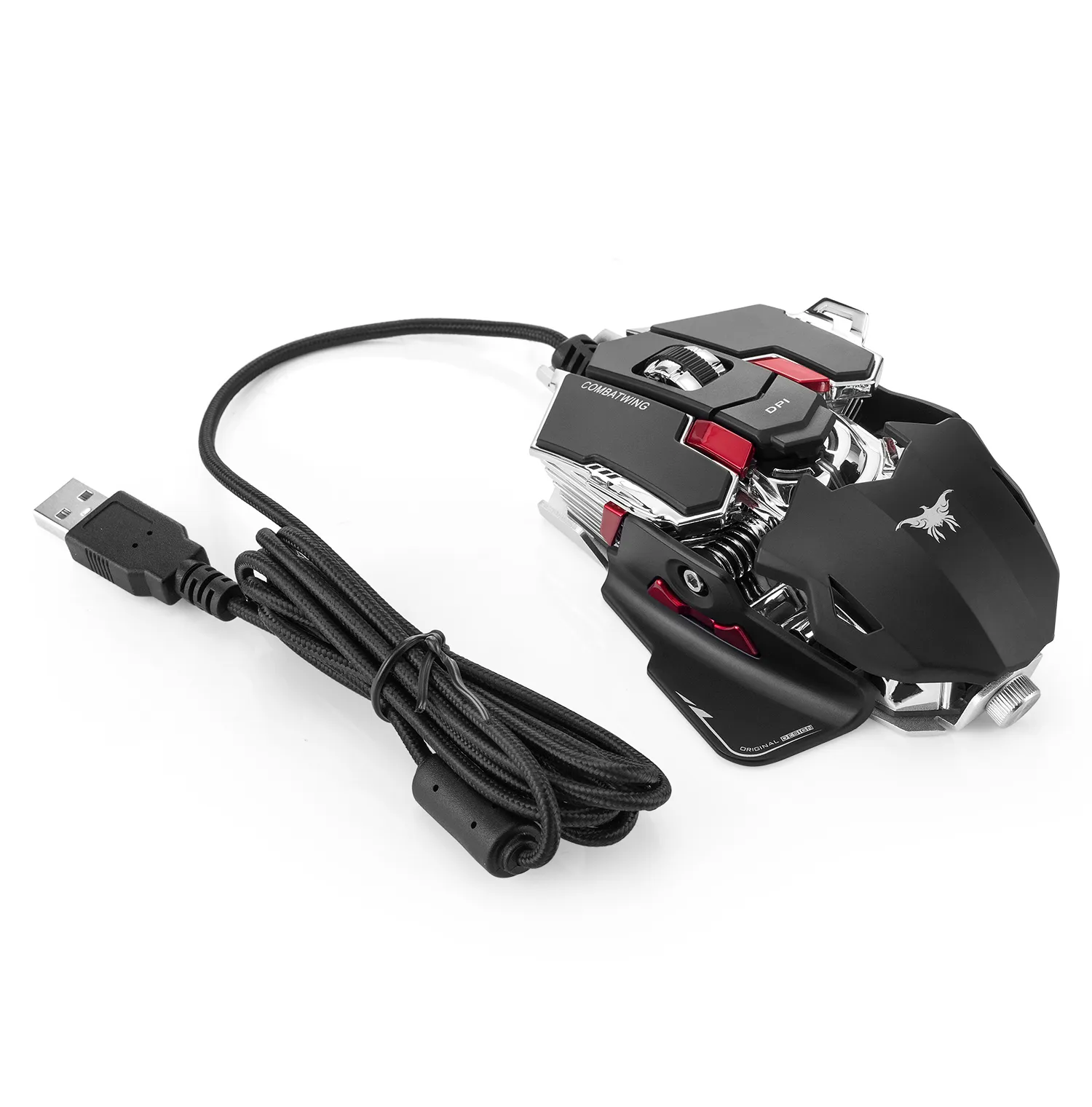 Combaterwing 4800 DPI Optical USB Wired Professional Gaming Mouse