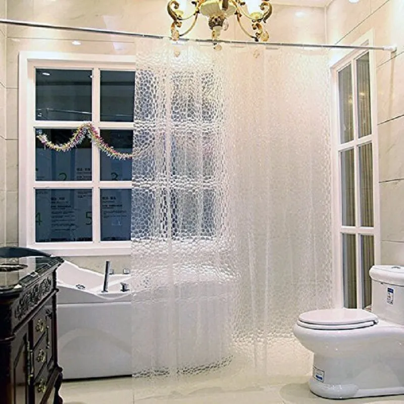 Cortinas de ducha transparentes