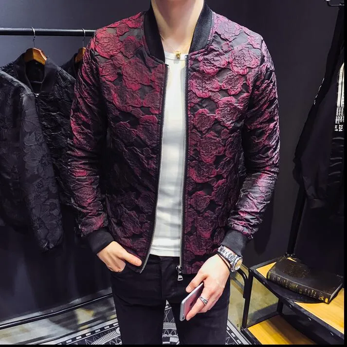 Wine red hotsell bomber jacket