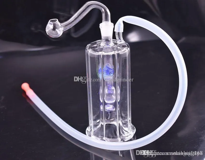 10mm Dişi Mini LED Cam Dab Petrol Rig Su Boruları 5 Inç Taşınabilir Yağ ...