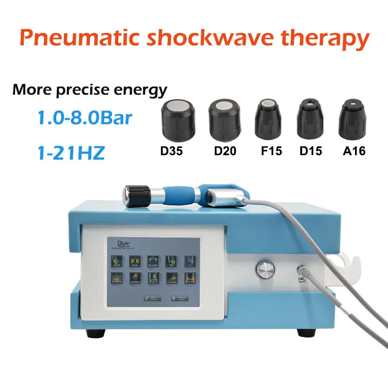 High Potential Pneumatic Ballistic Shockwave Therapy Equipment For Leg Massage And Therapy With