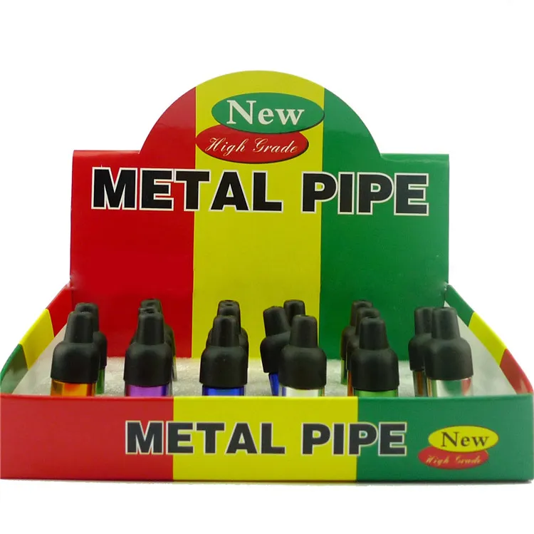 Funky Metal Pipe Rökning Rör GT-1124 Gåva till Män Klicka på N Vape Sneak A Toke Free Ship