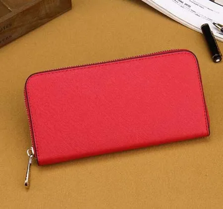 Fashion Zip em torno de mulheres bolsa de couro pu de longas carteiras de viagem titular de cartões Classic wallet de alta qualidade para senhora