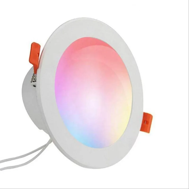 LED Downlight 10W Smart Ceiling Light RGB Dimmable Recessed Led Spot Lamp  RGB+CW+WW Smart Lamp Work With Alexa Google Home