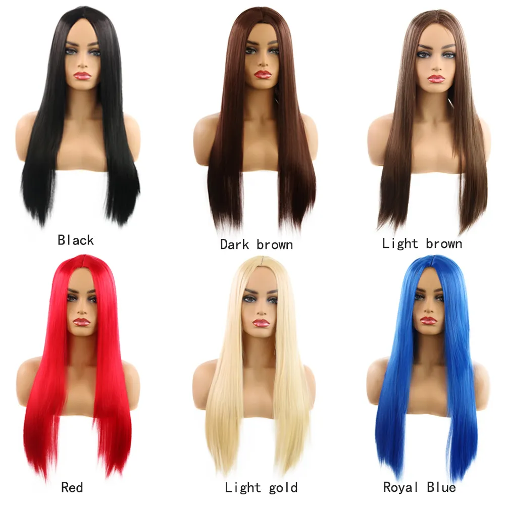 Role Playing WIG Women's Fashion Long Straight Hair wigs cosplay straight wig