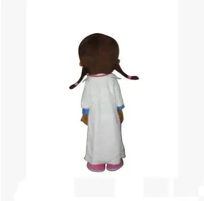 Professionnel personnalisé belle Médecins Costume De Mascotte De Bande Dessinée petite fille Caractère Mascotte Vêtements De Noël Halloween Fête Fantaisie Dr2473