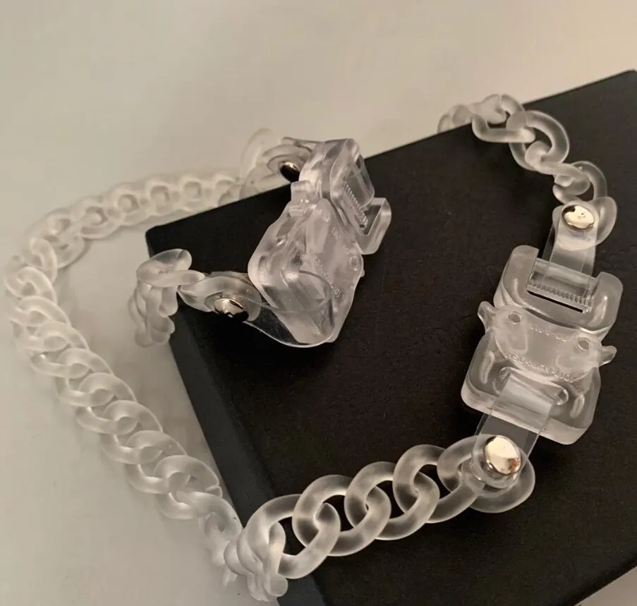 2020 AlyX Student Logo PVC Transparent Chain Necklace And Bracelet Set Unisex Hip Hop Outdoor Street Accessories With From Ball2006 43.14 DHgate.Com