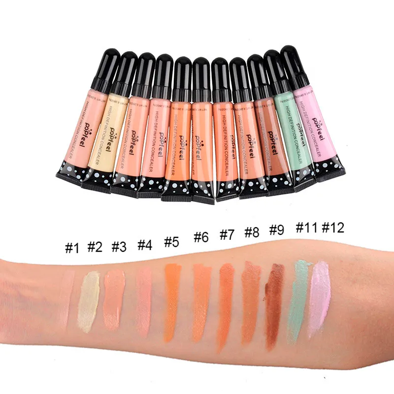 11 Pcs Colors Original Popfeel Makeup Concealer High Definition Concealer Liquid Foundation BB Cream Cosmetics Face Concealer Wholesale