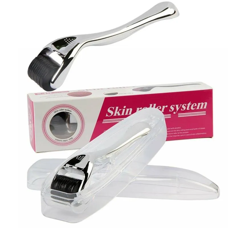 DRS 540 Derma Roller Stainless Steel Microneedle Roller - Microdermabrasion Roller for Face Body 0.25mm Exfoliating Needles