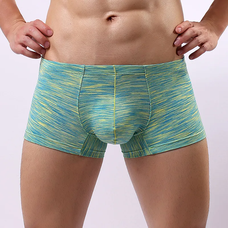 Super Qualidade Tamanho M-2XL Roupa Interior dos homens Calças Boxer Solto Respirável Boxer Cintura Baixa Juventude U Convexo Boxer Briefs