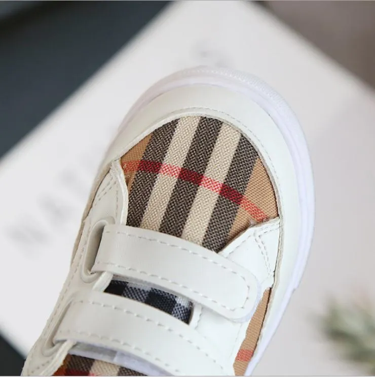 Sonbahar Orta ve Büyük Çocuk Kanvas Ayakkabılar Erkek Küçük Beyaz Ayakkabı Kızlar Küçük Arılar Eğlence Boards 21-30 cm