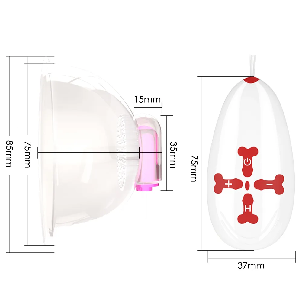 Nipple Suction Cup Vibrator Tongue Lick Nipple Vibrator 18 Speeds Electric Breast  Pump Breast Enlarge Massager Sex Toy For Woman T191128 From Shen8416,  $10.27 | DHgate.Com