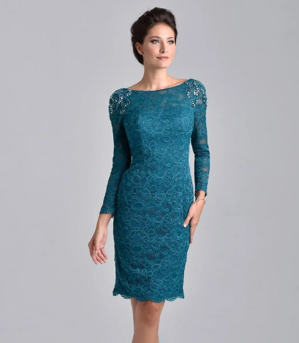 Teal lace dress hotsell