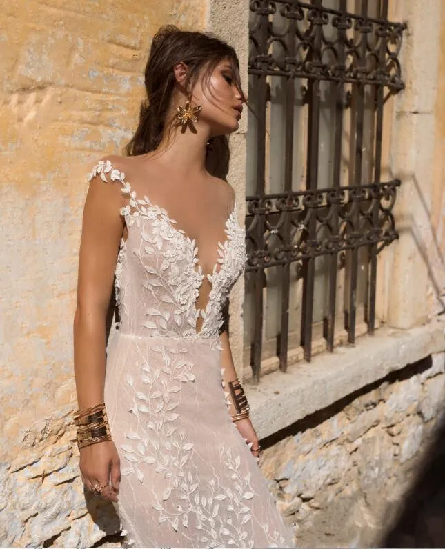 Lian Rokman 2019 Mermaid Winter Wedding Dresses 3D Floral