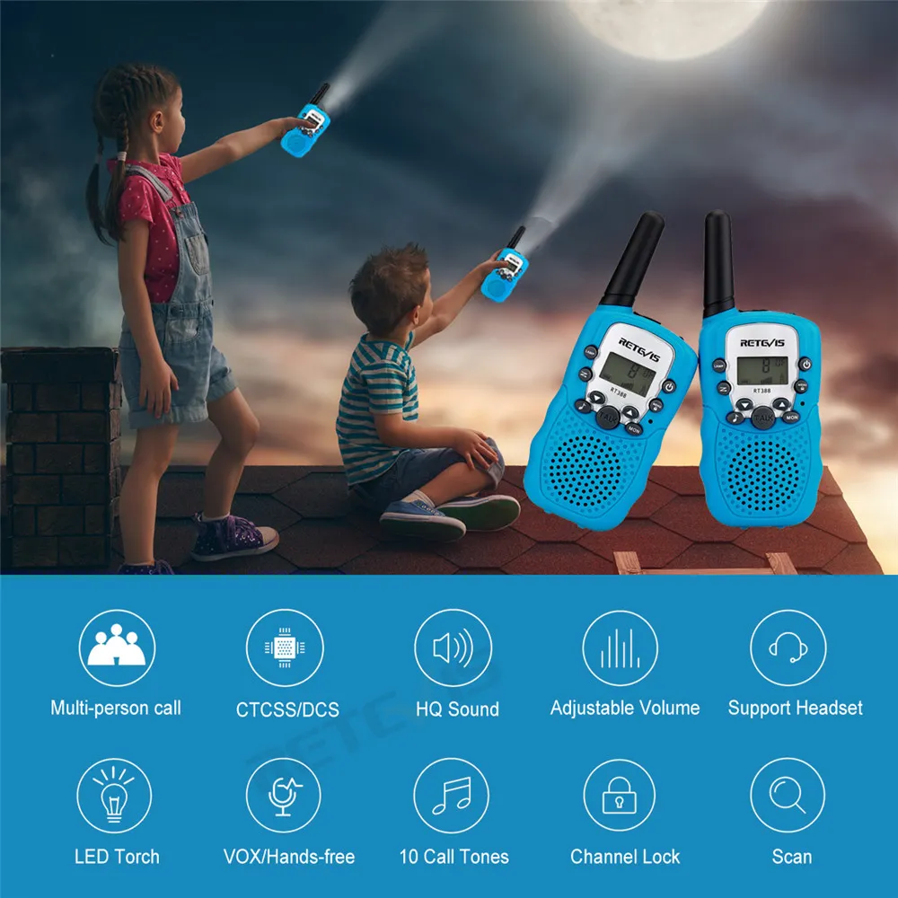 Acheter Talkies-walkies pour enfants, mini petit talkie-walkie, mains  libres, cadeaux de jouets pour garçons et filles de 5 à 13 ans