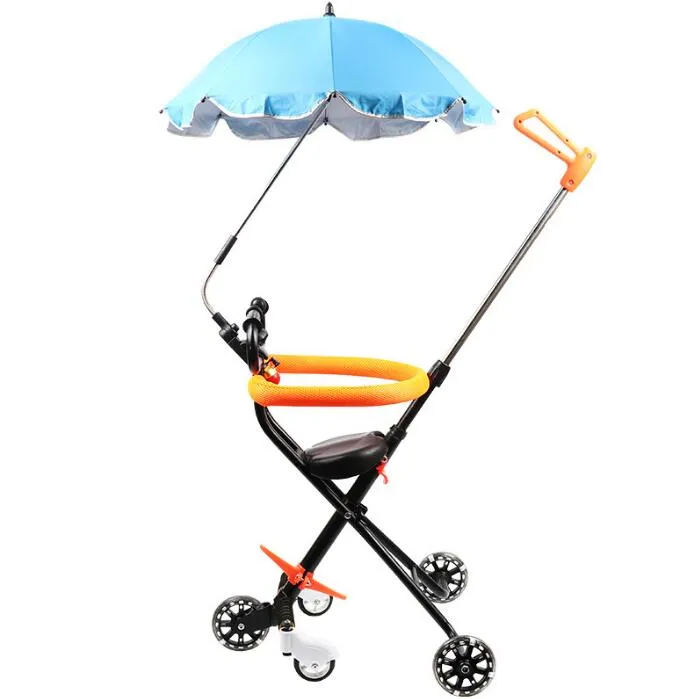Paraguas general para el cochecito de bebé 360 Grados de dirección ajustable de niño Estiramiento