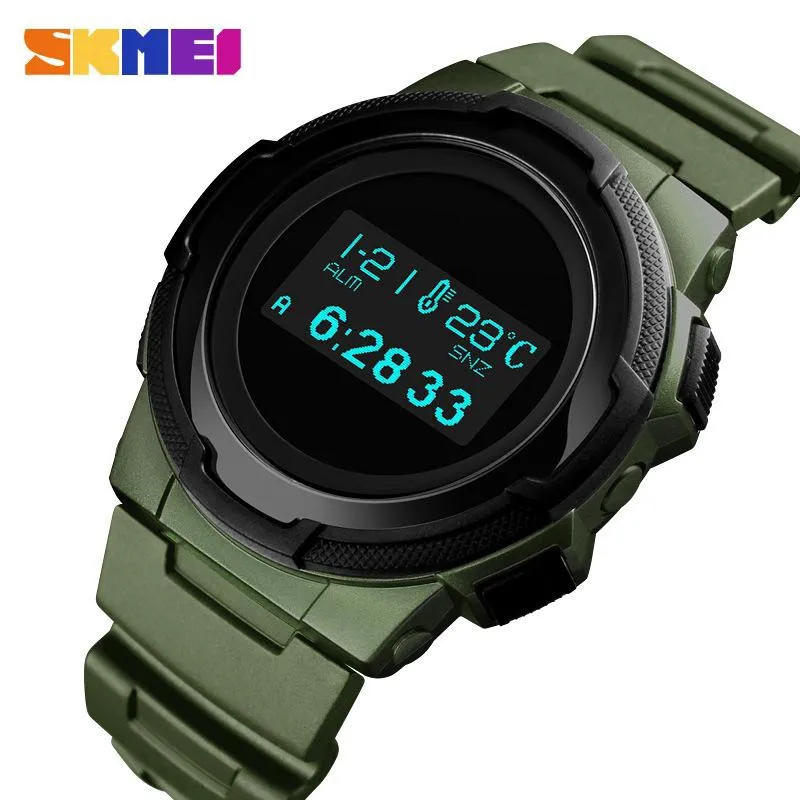 SKMEI Digitaluhr Männer Multifunktions Sport Armbanduhren Kalorienberechnung Wecker Kompass Herrenuhren montre homme 1439244L