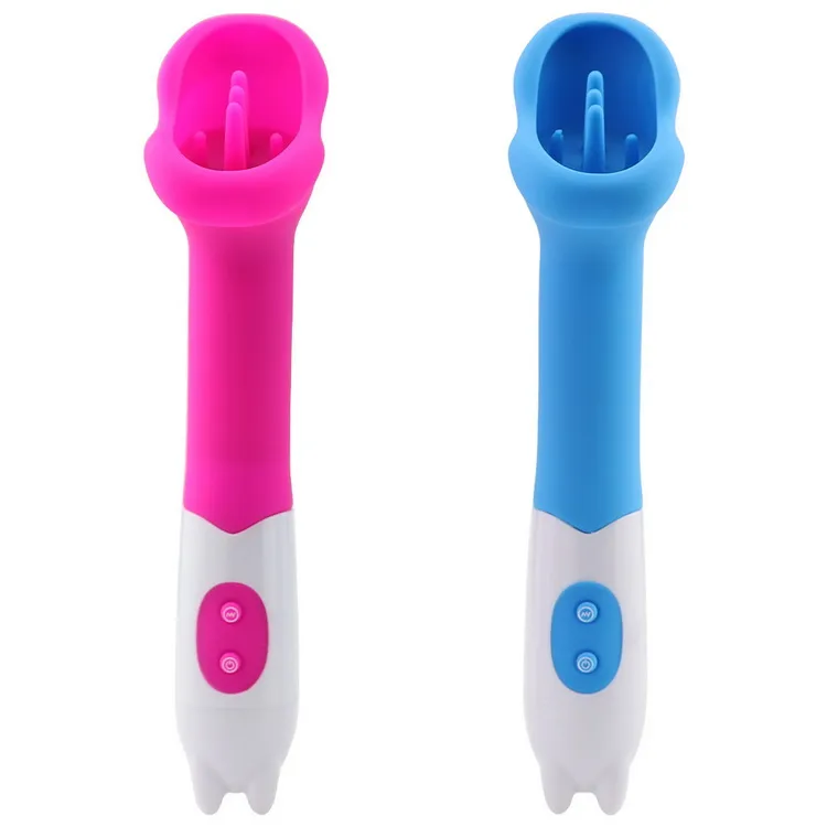 Nuovi vibratori per clitoride a 12 velocità Pompa per clitoride Vibratore sexy per punto G in silicone per le donne Prodotto del sesso della lingua Giocattoli del sesso orale