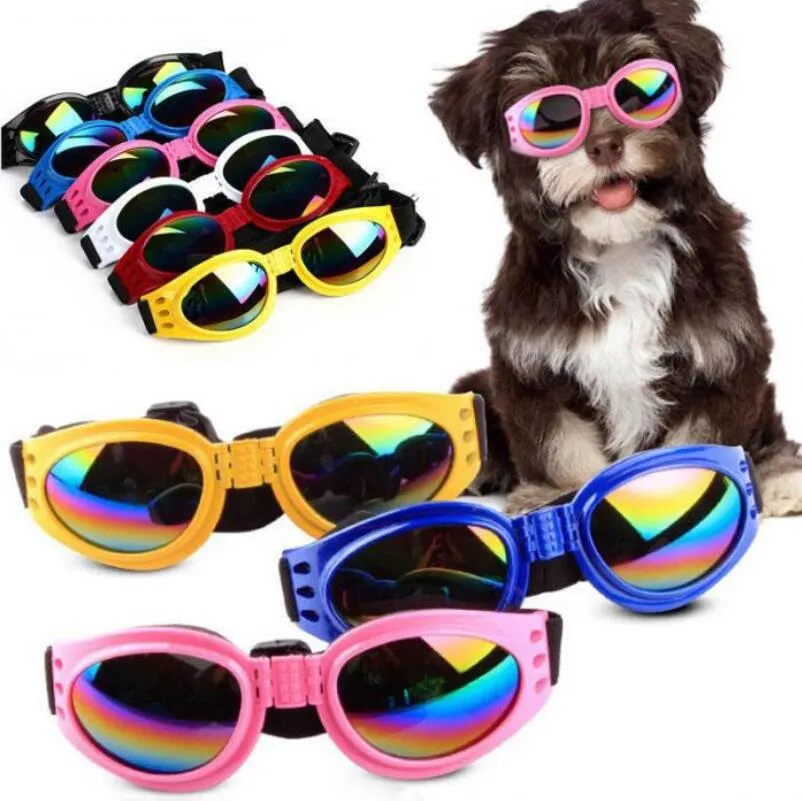 Gafas de sol para perros a la moda, accesorios geniales para perros, gafas ajustables para Bulldogs franceses, gafas impermeables para perros medianos y grandes, 6 colores