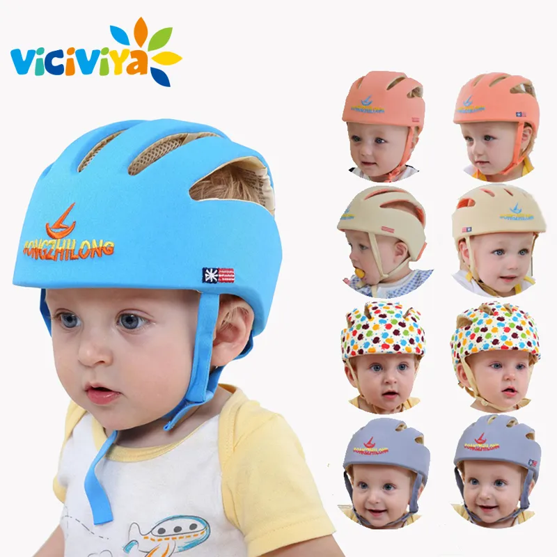 Viciviya Infantil Chapéu de Proteção Capacete De Segurança Para Bebês de Algodão Do Bebê Da Criança Anti-colisão Cap Crianças Chapéus de Sol Crianças Macias Bonés # J190528