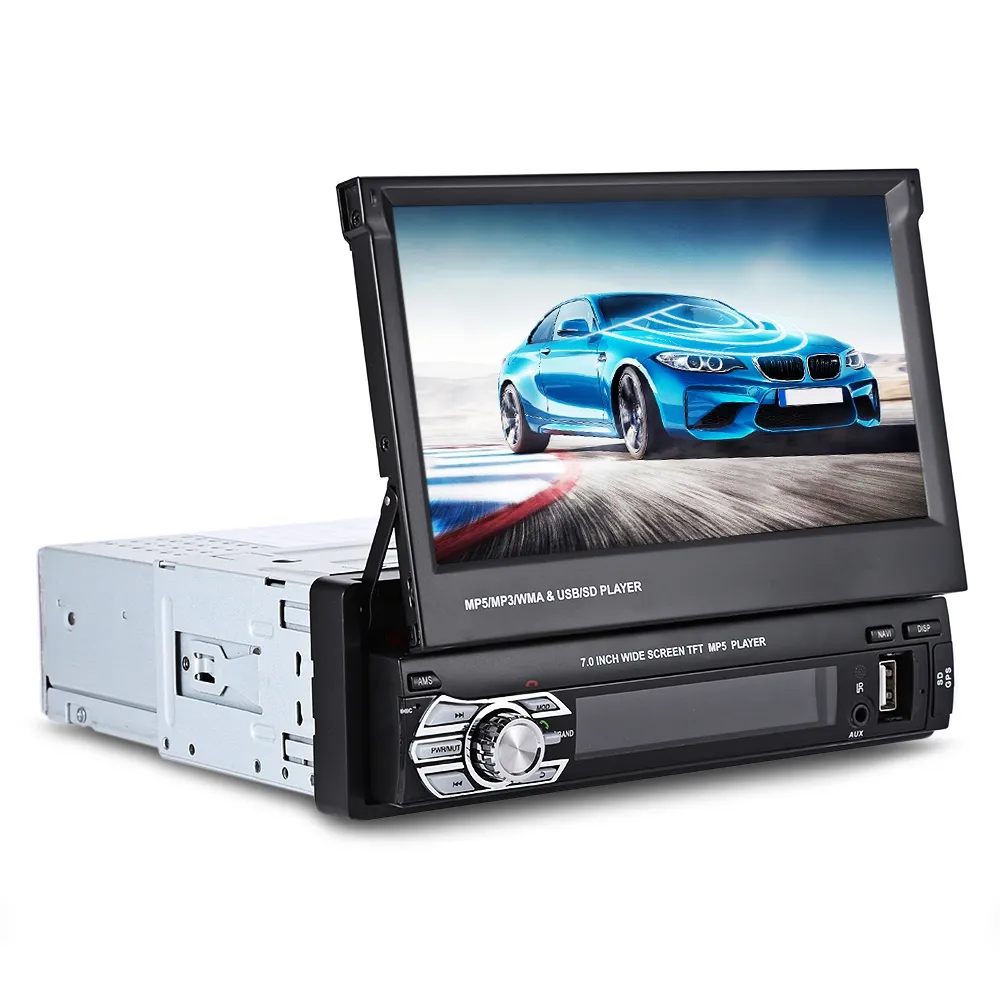 RM - GW9601G 7.0 인치 TFT LCD 스크린 MP5 자동차 멀티미디어 플레이어 블루투스 FM 라디오 GPS 유럽지도 자동차 DVD