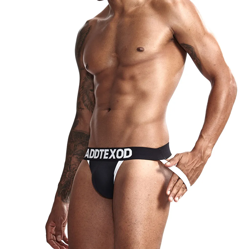 Intimo uomo sexy Jockstraps Cotton Sexy Jocks Bikini G-strings Uomo perizoma cuecas Mutandine maschili Slip Biancheria intima gay Pene