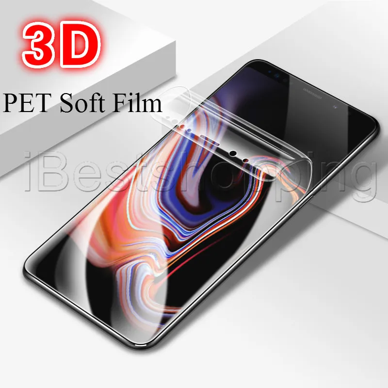 Fallvänlig 3D Full täckning Mjukfilm PET -skärmskydd för Samsung Galaxy S22 S21 S20 Ultra S10 S10E S8 S9 S10 Plus Note20 8 9 10