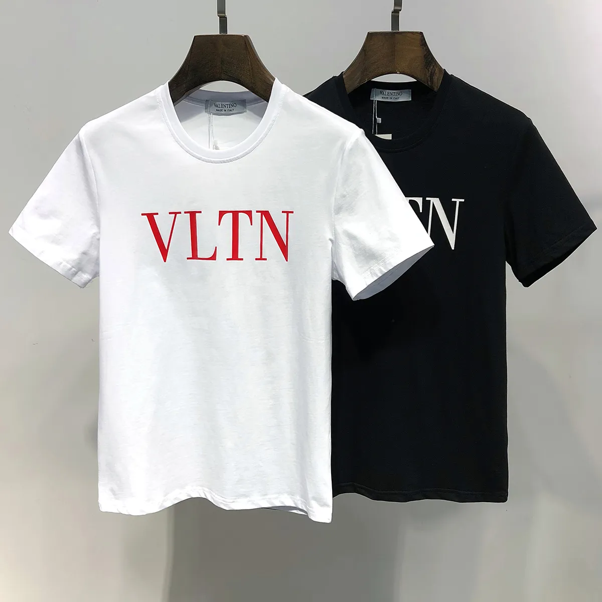 Diseñador de la marca de moda VLTN Camiseta para hombre Camiseta 05 Pareja  Deporte Marea Ropa