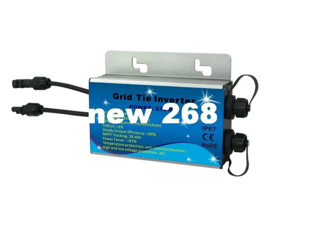 Freeshipping 230W 24-45V DC Eingang 220V AC Ausgang IP67 On Grid Micro Inverter Solar +